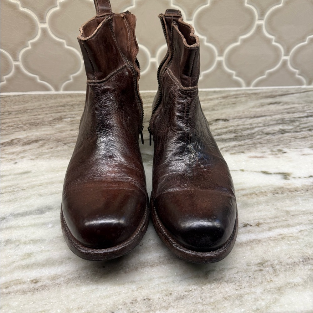 Bed Stu Dark Brown Leather Boots